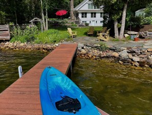 Dock access to the lake with 2 kayaks available for guests use