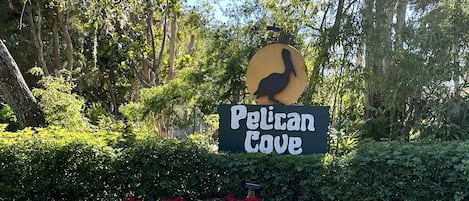 Entrance to Pelican Cove off Vermo Road