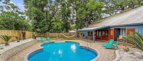 Gorgeous back yard with large private pool