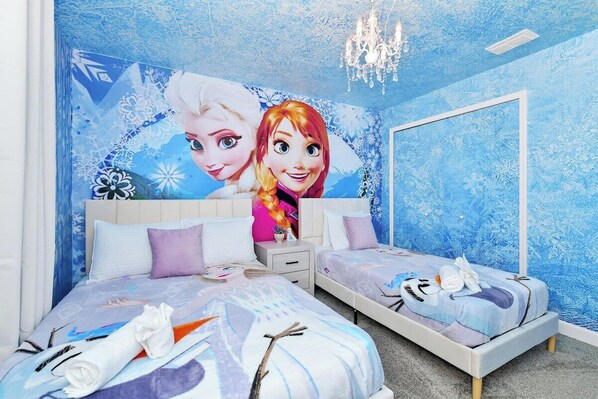 single bed and double bed