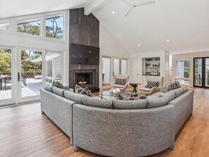 Living Room at 10 East Beach Lagoon
