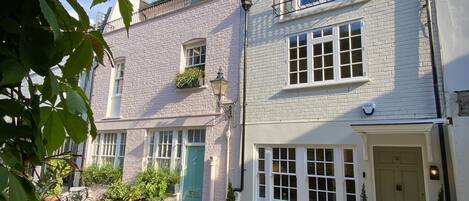 Private house in quaint cobbled pedestrianised road in South Kensington.