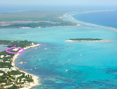 Location of Conch Club Cottage