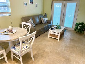 Pull out sofa bed w/ comfortable  mattress. Property #2178313 for more reviews