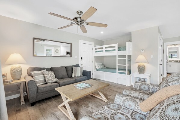 Living room with bunks