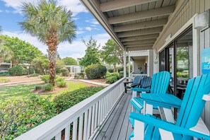 balcony with garden view