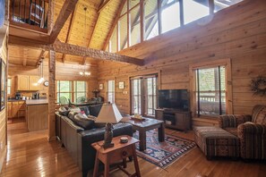 Living Room with gas fireplace