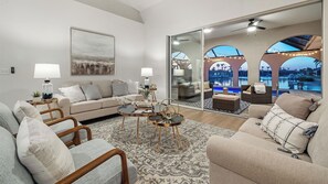 Twilight in the living room