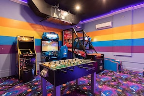 3,000+ Games Multicade, H2 Overdrive Ride-On, Basketball, Skee-ball, Foosball