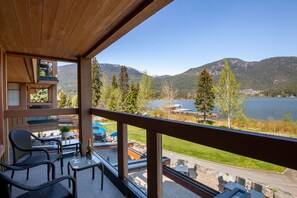 Private balcony with outdoor seating