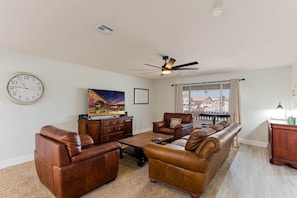 Comfortable sectional seating