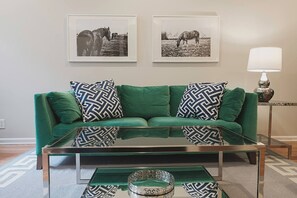 Relax and socialize in the welcoming living area.