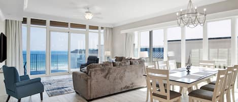 Direct Unobstructed Beach front from living and primary bedroom