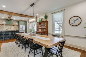 Dining Area & Kitchen | 1st Floor | Dishware & Flatware