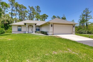 Home Exterior | Pet Friendly w/ Fee | Garage Parking | Screened Porch