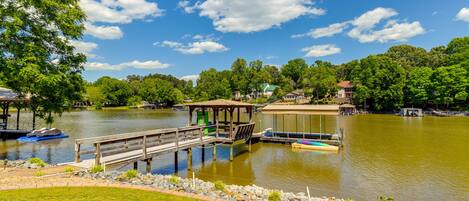 Sherrills Ford Vacation Rental | 3,200 Sq Ft | 4BR | 3.5BA | Stairs Required