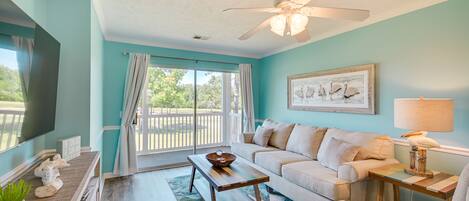 Myrtle Beach Vacation Rental | 2BR | 2BA | Stairs to Enter | 1,100 Sq Ft