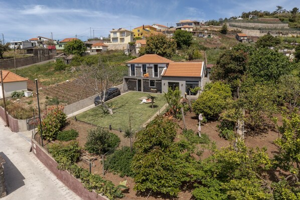 Bird's-eye view of the house 