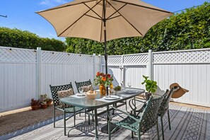 Front patio for dining al fresco