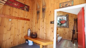 Entryway and Mud Room to Private Home in Lincoln NH