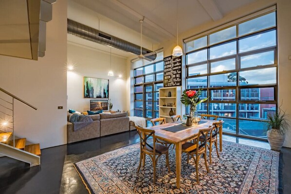 Stunning loft-style open plan living