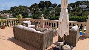 Various outdoor furniture to relax on the terrace