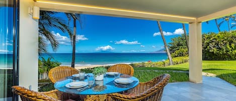 Gorgeous ocean front view from the lanai