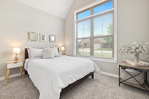Our second bedroom has a Queen-size bed, closet and en suite bath.