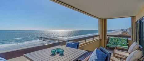 Large oceanfront balcony!