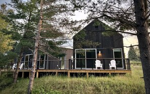 Cabin 12 (Both cabins depicted included in three bedroom rental)