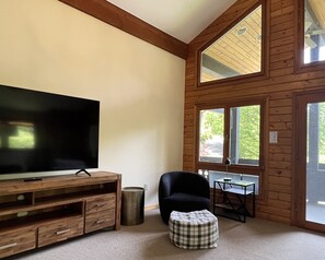 Light Filled Living for Gathering and fun! 75" Smart TV Included!