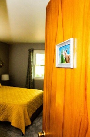 Bedroom 1: goat-themed!