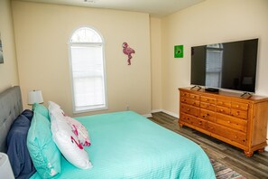 Master bedroom with TV