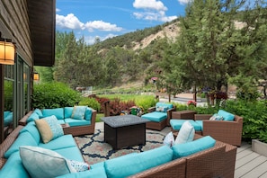 Beautiful lounge area to experience the Colorado sunshine