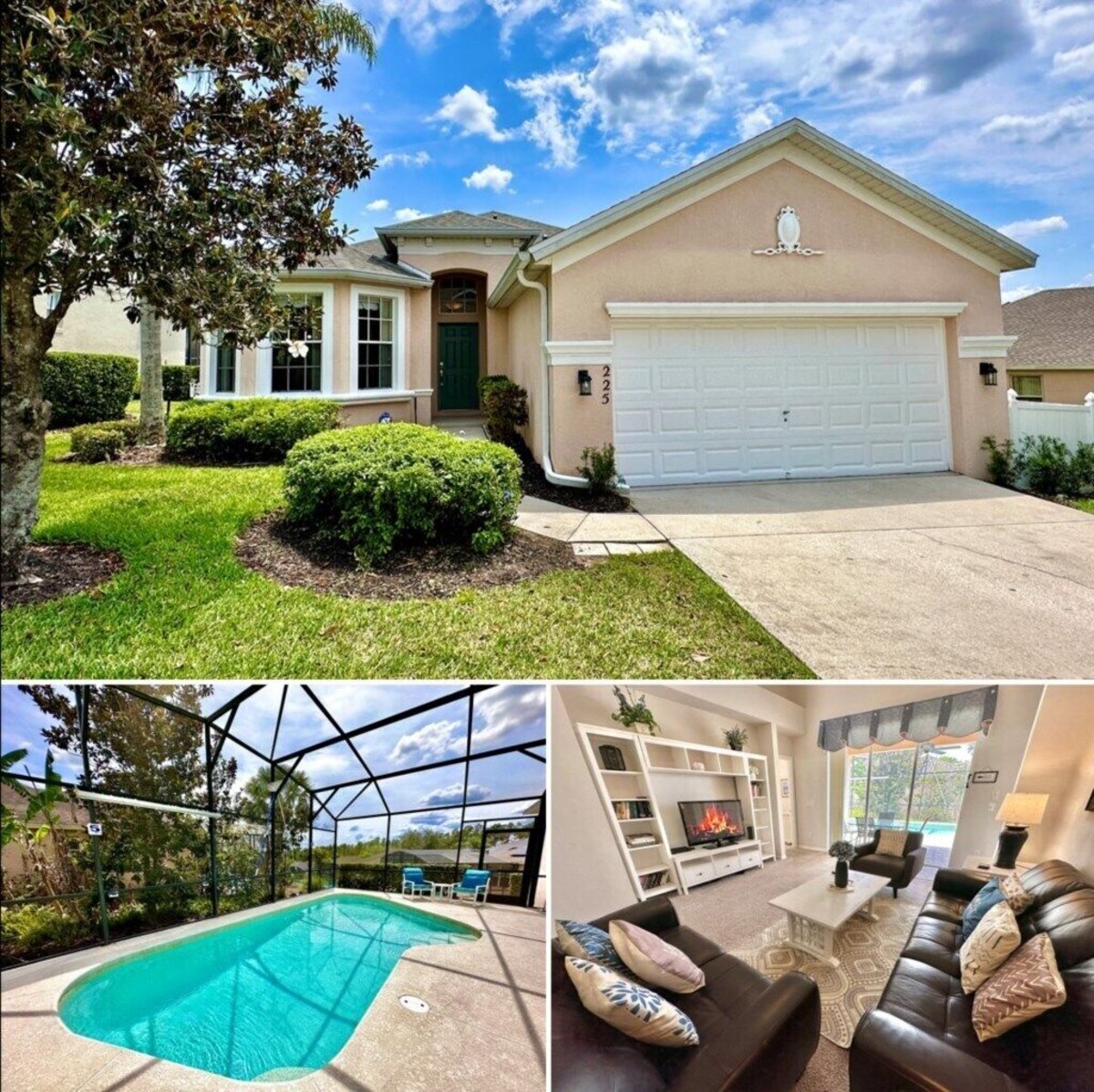 (225OD) SPACIOUS – COZY – NEAR DISNEY – PRIVATE POOL