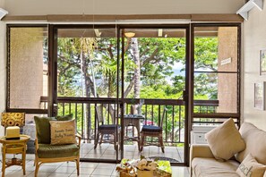 Large sliding glass doors for more natural light