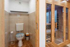 Sauna with toilet