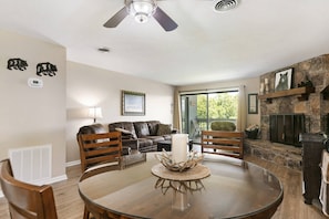 Tremendous natural light from the balcony in this spacious 2 bedroom condo!