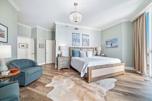The primary bedroom with a view!
