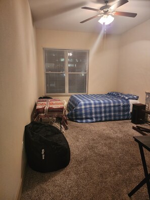 Nice bedroom with desk.