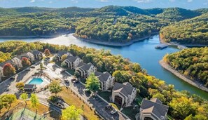 Above it all, take in the stunning community of Table Rock Lake from a bird's-eye view—a sight that's as epic as it is unforgettable!