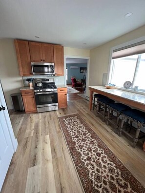 Kitchen with gas range