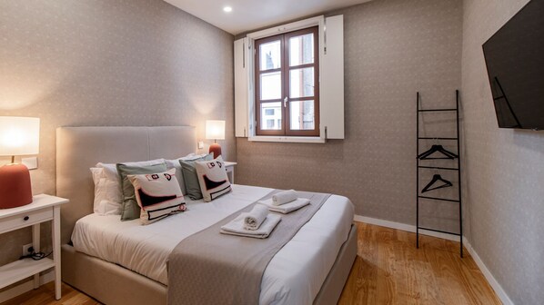 Serene bedroom illuminated by sunlight. Linen and towels are provided for your convenience! #bright #cozy