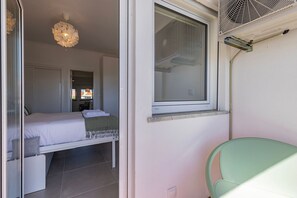 The balcony, accessed through the bedroom, providing fresh air and natural light #balcony #naturallight #portugal #parede #cascais