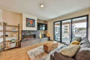 A comfortable spot to relax, watch TV, or read a book after a day of exploring.