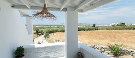 Majestic Naxos Villa | Villa Clio | 2 Bedrooms | Beautiful Balcony with Amazing Sunset Views | Agkidia