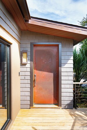 The entrance to the upstairs section of the home.