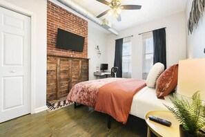 King-size bed and a flat-screen TV for ultimate relaxation.