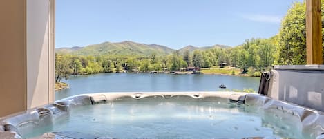 View from hot tub