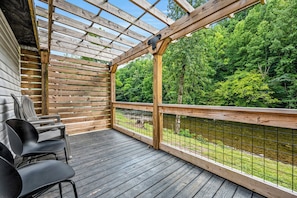 Enjoy the peacefulness of the river from the comfort of the porch.
